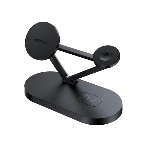 Беспроводной зарядный стенд AceFast E9 3 in 1 With MagSafe Black